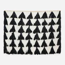 Joanna Malinowska, Forest of Triangles II, 2015, duck and turkey feathers on jute