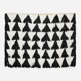 Joanna Malinowska, Forest of Triangles II, 2015, duck and turkey feathers on jute