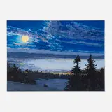 Peter Loftus, Full Moon, 1986, watercolor and gouache on paper