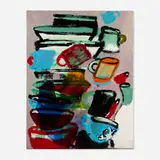 Summer Wheat, Dirty Dishes, 2015, acrylic on canvas
