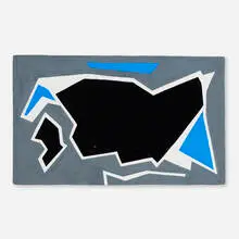 Ralston Crawford, Blue, Grey, Black, 1957, gouache on Arches