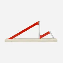 Gerald Laing, Identity, 1966, lacquer and oil paint on aluminum, chrome-plated steel, marble