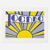 Roy Lichtenstein, Joanna, 1968, offset lithograph in colors on wove paper