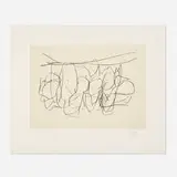 Mexico City Personages II (from the Octavio Paz suite) by Robert Motherwell, 1988, lithograph with Chine appliqué on Arches and Japanese Yame handmade, sold Jun 2024