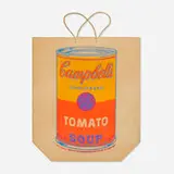 Andy Warhol, Campbell's Soup Can (Tomato), 1966, screenprint in colors on wove paper shopping bag