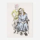 Paula Rego, Mother and Daughter, 1997, screenprint in colors