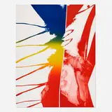 Paul Jenkins, Continental Divide, 1981, lithograph in colors on Somerset