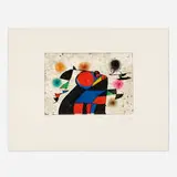 Joan Miró, Gaudi XI (from The Gaudi series), 1979, etching with Chine appliqué in colors on Arches