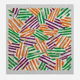 Jasper Johns, Untitled, 1977, screenprint in colors on Patapar printing parchment