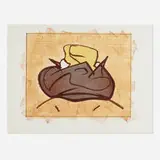 Claes Oldenburg, Baked Potato with Butter, 1972, lithograph in colors on Hodgkinson handmade