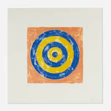 Target by Jasper Johns, 1967, lithograph in colors on J. Whatman, sold Jun 2024