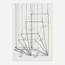 Untitled (Planes) by Al Taylor, 1990, lithograph on BFK Rives, sold Jun 2024
