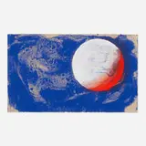 Howard Hodgkin, Moon, 1987, lithograph in colors with hand-coloring
