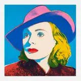 Ingrid Bergman With Hat (from the Ingrid Bergman portfolio) by Andy Warhol, 1983, screenprint in colors on Lenox Museum Board, sold Jun 2024