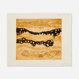 Terry Winters, Untitled (Whitney), 1991, hand-drawn Mylar Gravure, etching, sugar lift aquatint, spitbite and open bite etching in colors on Mulbery laid to J. Whatman 1956