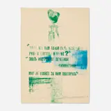 Robert Rauschenberg, Picture Gallery, 1978, lithograph in colors on Umbria Italia