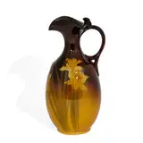Sallie Coyne for Rookwood Pottery, earthenware Standard Glaze ewer with jonquil decoration