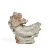 Thelma Frazier Winter Studio, carved and glazed earthenware figural grouping