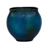 earthenware Sea Green glaze pillow vase by Sturgis Laurence for Rookwood Pottery, sold Nov 2021