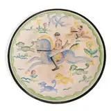 Viktor Schreckengost for Cowan Pottery, The Hunt: polychromed earthenware wall plaque