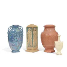 Cowan Pottery, group of lamp bases, four