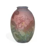 Elizabeth N. Lincoln for Rookwood Pottery, vase with bold rose decoration