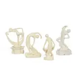 group of flower frog nudes, four by R. Guy Cowan for Cowan Pottery, sold Nov 2021