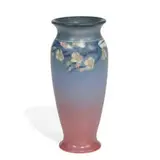 Edward T. Hurley for Rookwood Pottery, Vellum glaze porcelain vase with trailing cherry blossoms