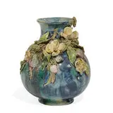 T.J. Wheatley & Co., vase with three-dimensional blossom
