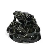rare single porcelain toad bookend by Rookwood Pottery, sold Nov 2021