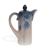 Carl Schmidt for Rookwood Pottery, earthenware Iris glaze coffee pot with lid