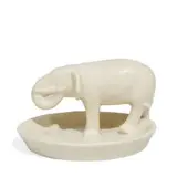 rare porcelain elephant tray by Rookwood Pottery, sold Nov 2021