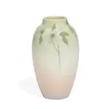 Lenore Asbury for Rookwood Pottery, earthenware Iris glaze vase with dogwood flowers
