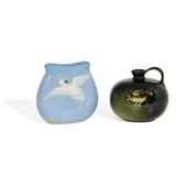 Weller Pottery, Japanese Birdimal flat-sided vase