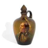 Constance Baker for Rookwood Pottery, earthenware Standard Glaze whiskey jug with stopper