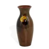 earthenware Tiger Eye glaze vase by Laura Ann Fry, sold Nov 2021