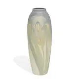 Weller Pottery, earthenware Hudson Light vase with iris decoration