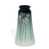 earthenware Iris glaze vase with white clover decoration by Edith Noonan for Rookwood Pottery, sold Nov 2021
