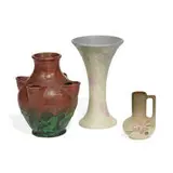 Weller Pottery, group of earthenware items, three