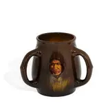 Constance Baker for Rookwood Pottery, earthenware Standard Glaze tyg with the Native American portrait