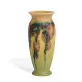 Elizabeth N. Lincoln for Rookwood Pottery, porcelain vase with hanging blossom decoration