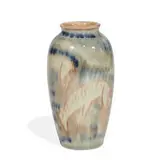Jens Jensen for Rookwood Pottery, porcelain vase with several grazing deer