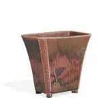 John Dee Wareham for Rookwood Pottery, unusual porcelain vase with a scenic landscape