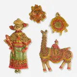 Folk Art, collection of figures from Textiles & Objects