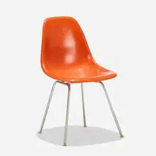 Charles and Ray Eames, DSX, 1950, molded fiberglass, zinc-plated steel