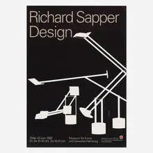 Richard Sapper Design poster by Paul Rand, 1993, offset lithograph on paper, sold Sep 2019