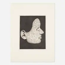 Ed Paschke, NO, 1993, etching on paper