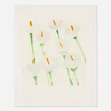 Lilies by Donald Sultan, 1998, screenprint on paper, sold Jul 2019