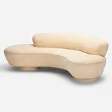 Vladimir Kagan, Long Island sofa, c. 1975, suede, acrylic