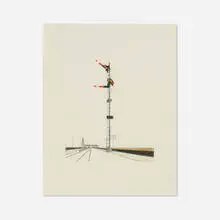 William Steiger, Semaphore, 2004, colored pencil and graphite on paper
